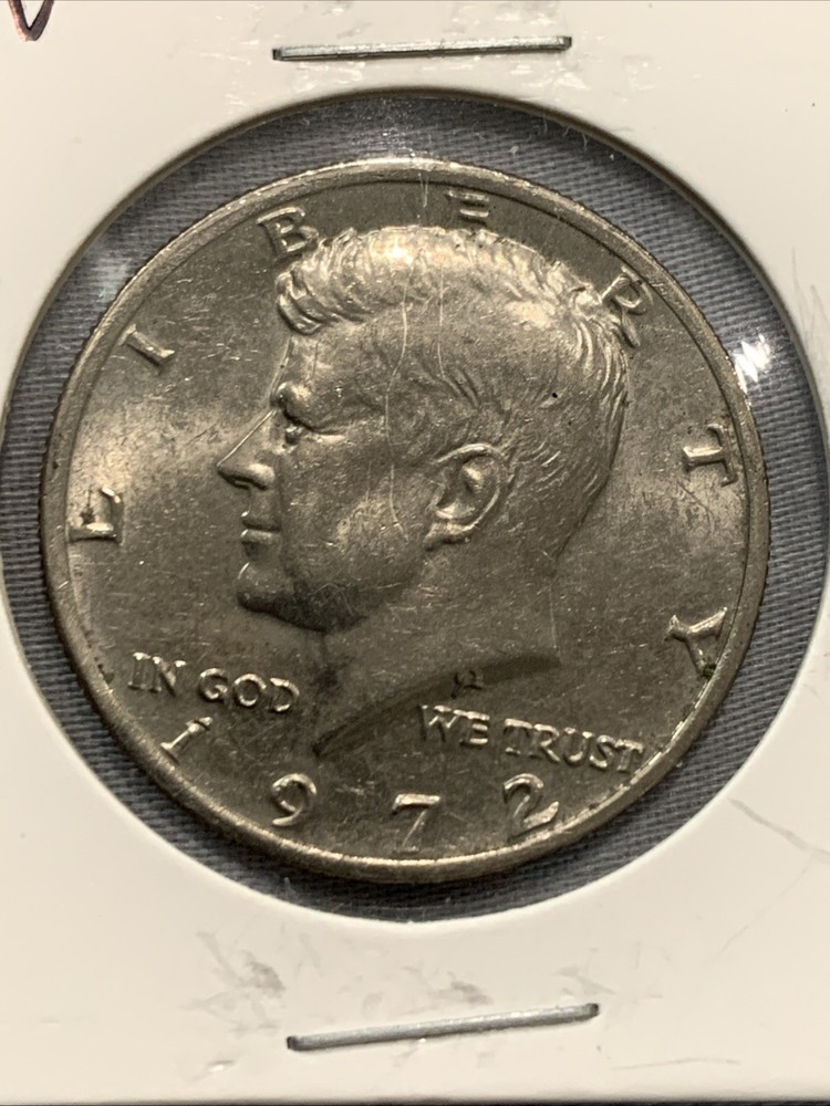 1972 kennedy half dollar no mint mark