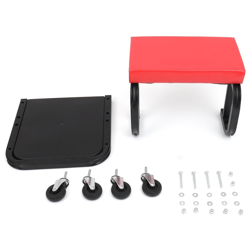 Rolling Mechanic Seat Garage Tool Box Creeper Chair Work Stool