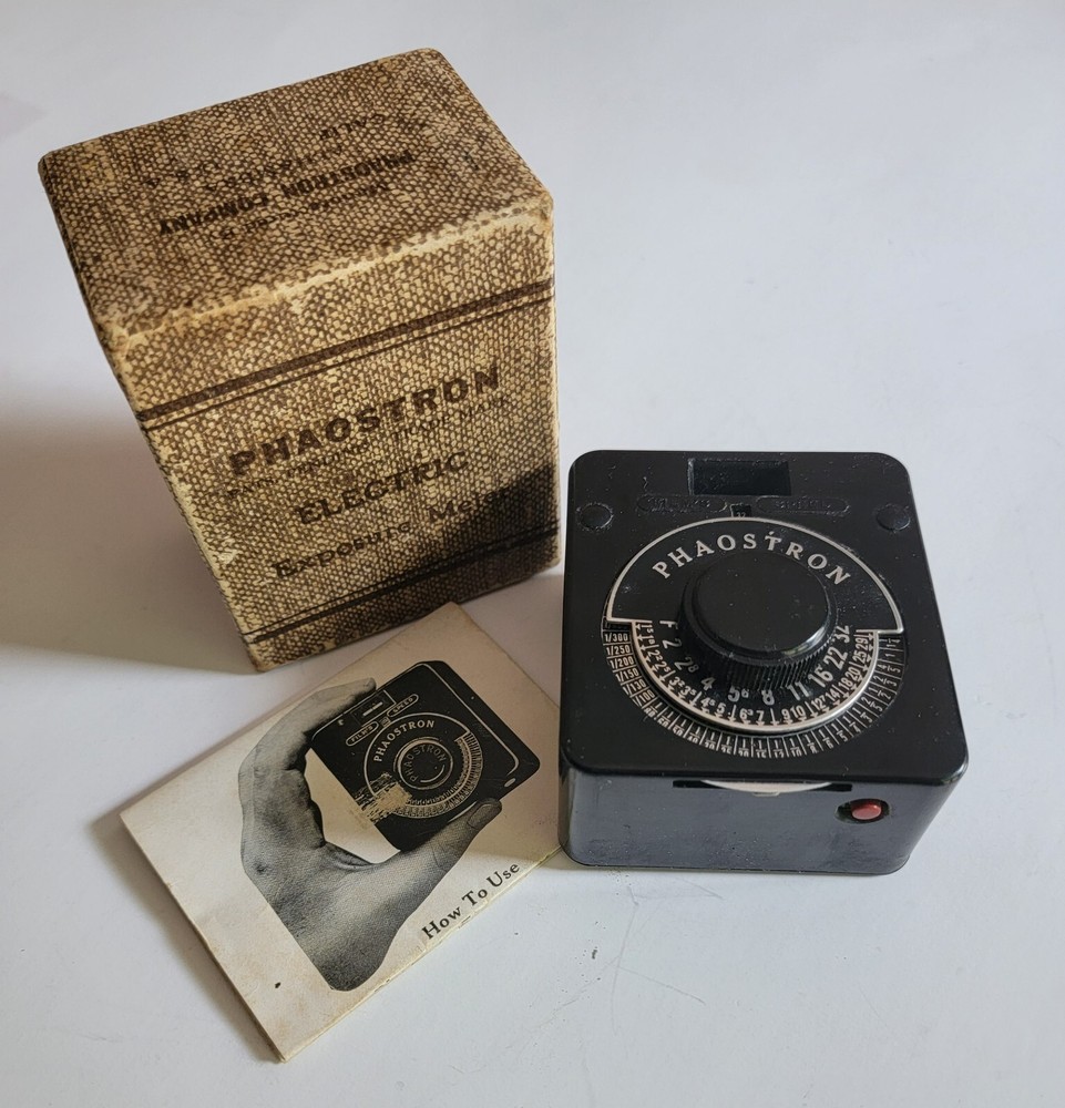 PHAOSTRON Model A ELECTRIC Exposure LIGHT METER 1930s