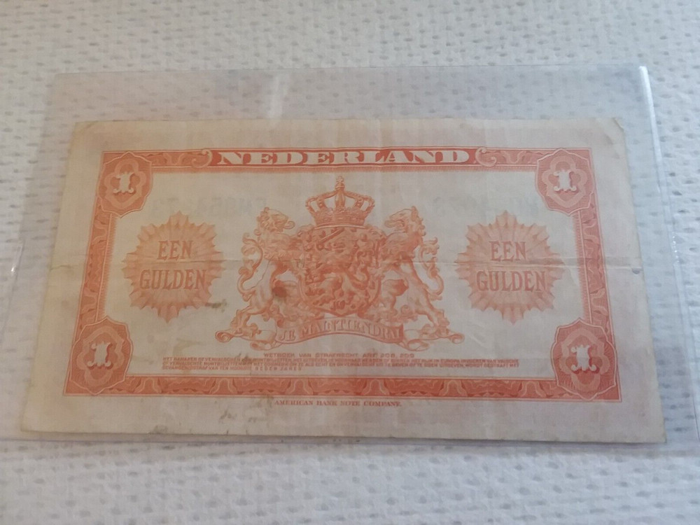 Netherlands - 1943 1 Gulden Note
