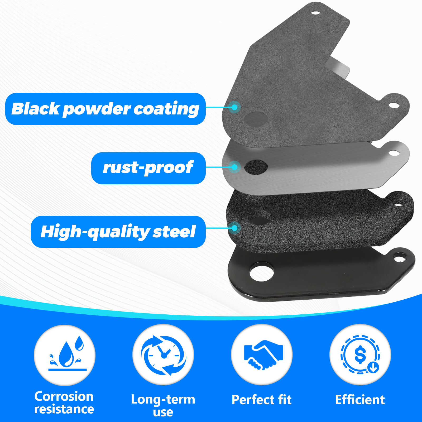 For Honda 250 Recon TRX ATV Ball Hitch 97-18 Powder Coated Finish With Hardware