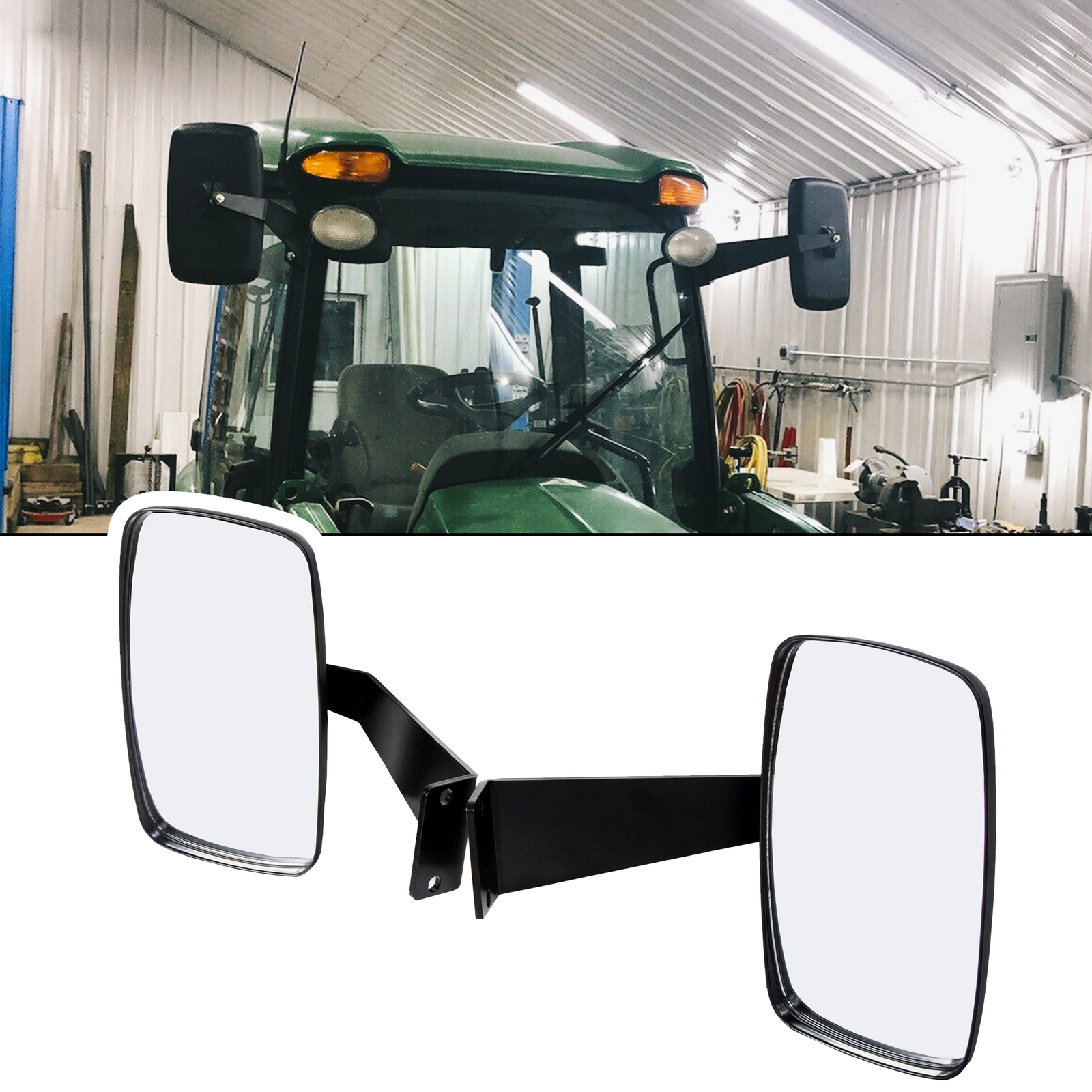 UTV Tractors Rear View Side Mirrors For John Deere 5000 6000 Series #DM2455000