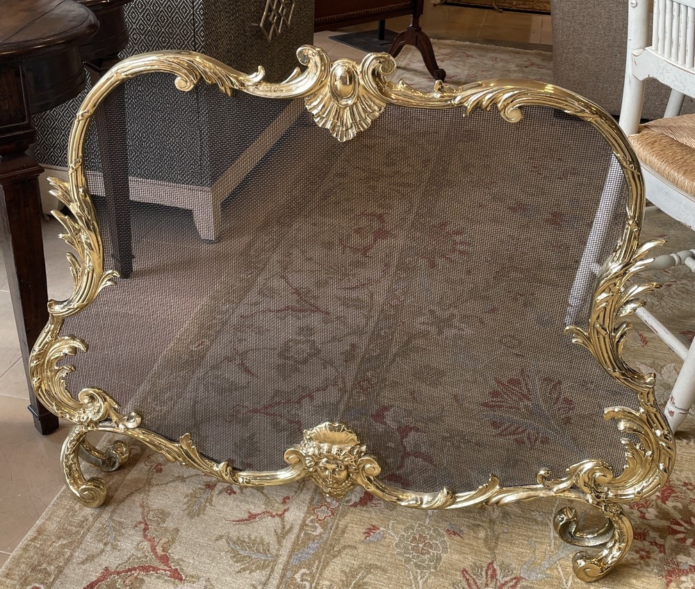 French Rococo Fireplace Screen
