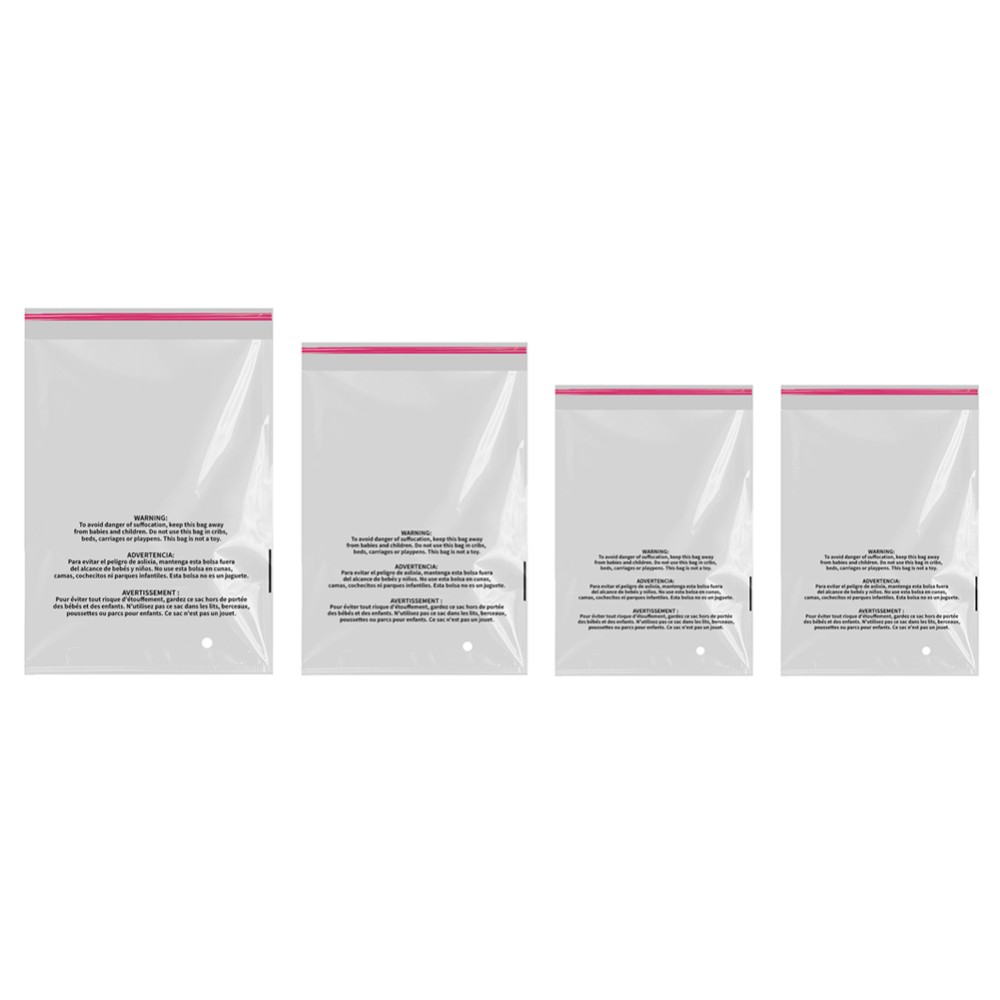 Clear Poly Bags with Suffocation Warning 6x9,9x12,10x13,11x14,12x15,12x20,14x20