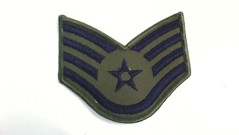 Air Force Staff Sergeant Embroidered Iron On Patch USAF