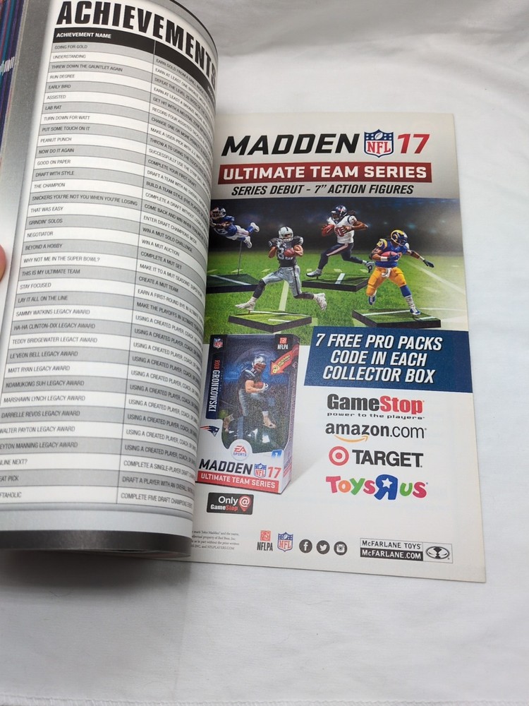 Madden NFL 17 Prima Official Strategy Guide Book