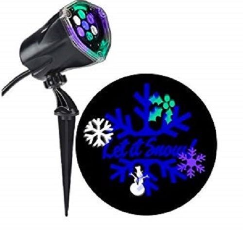 Projection Plus Whirl-a-motion + Static Let It Snow Multicolor