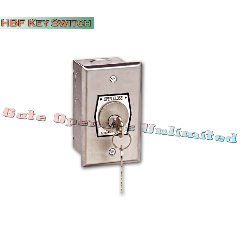 MMTC - HBF Interior Open-Close Key Switch Single Back Box Flush Mount (Random)