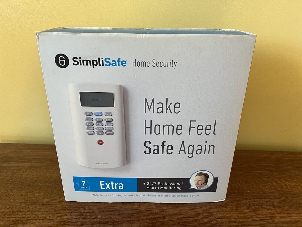 SimpliSafe Home Security System 7 PC Extra Original White New