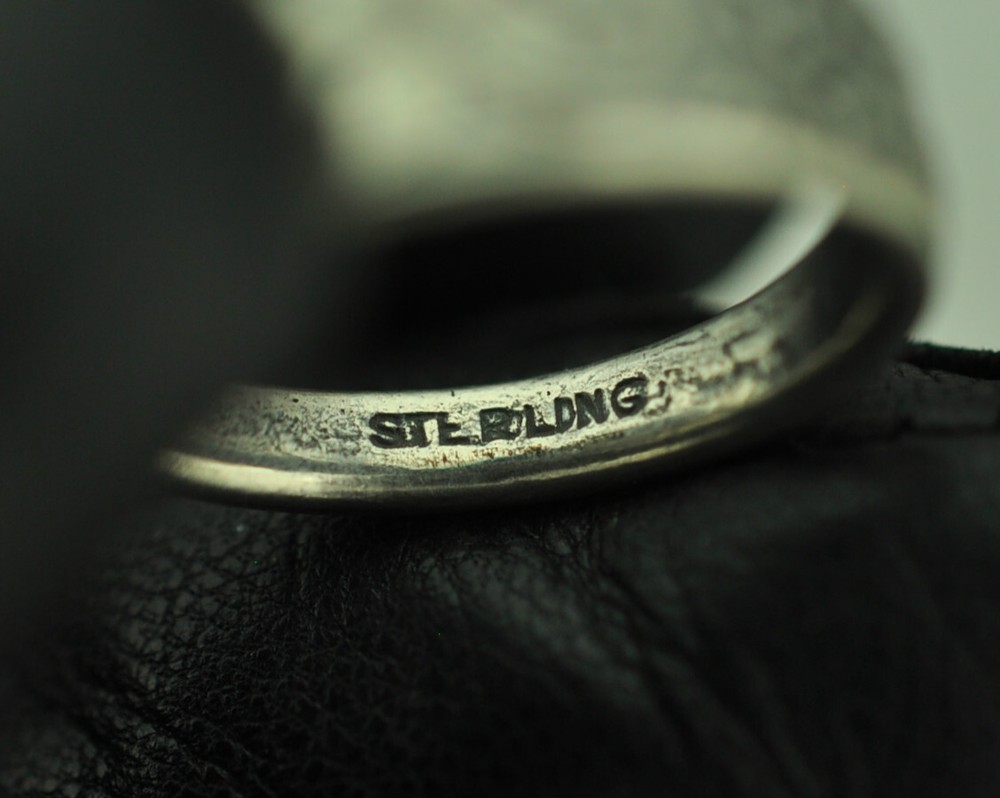 Solid 925 Sterling Silver Four-Leaf Clover Good Luck Adjustable Spoon Ring