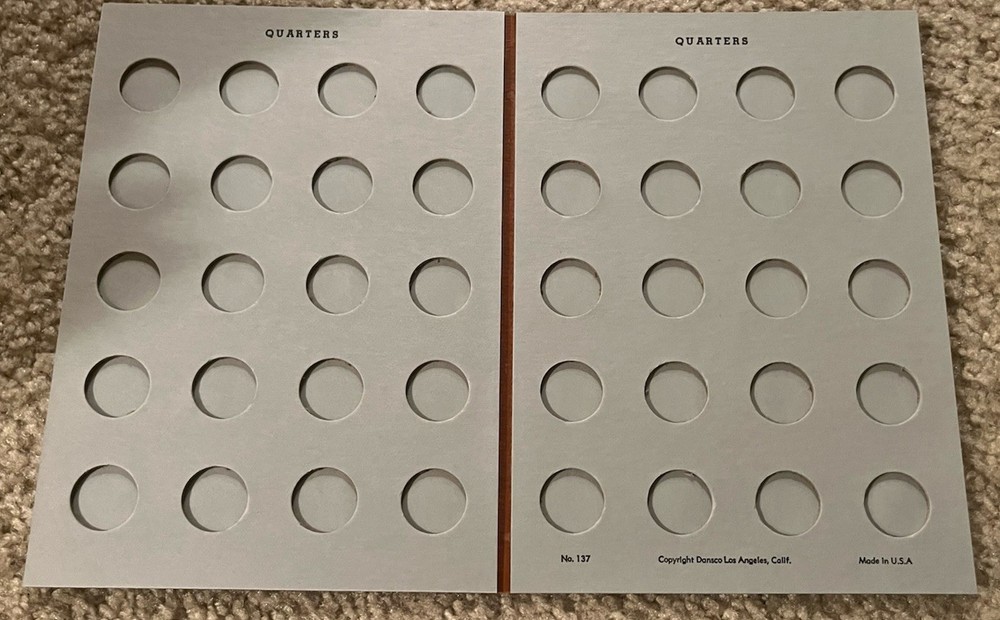 DANSCO COIN FOLDER #137 GENERAL QUARTER