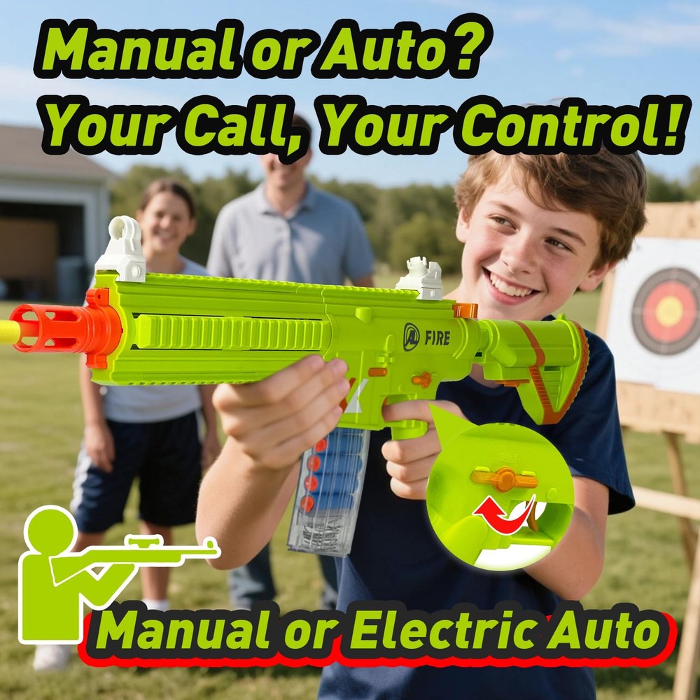 Soft Bullet , Semi-Auto & Manual Modes with Shell Ejecting Action, M416 Foam ...