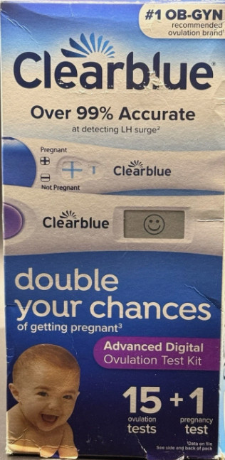 Clearblue Advanced Digital Ovulation Test Kit 15 Ovulation Tests + 1 Exp 7/26