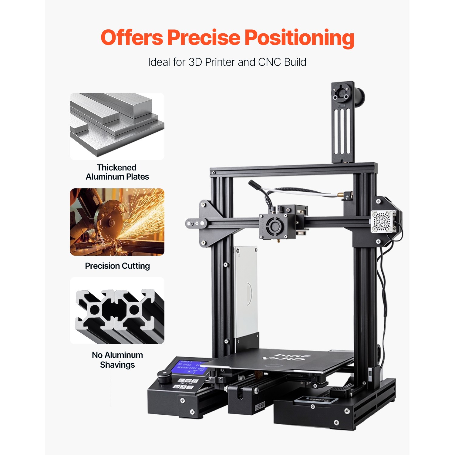 10PCS 39.4in (1000mm) T Slot 2020 Aluminum Extrusion Anodized Linear Rail