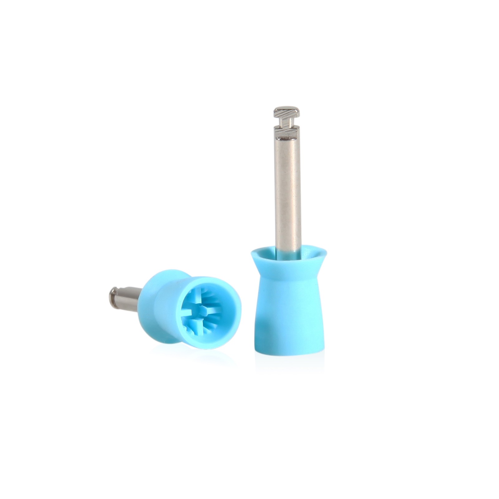 100-1000*Dental Rubber Prophy Tooth Teeth Polish Polishing Cups Latch Type Blue