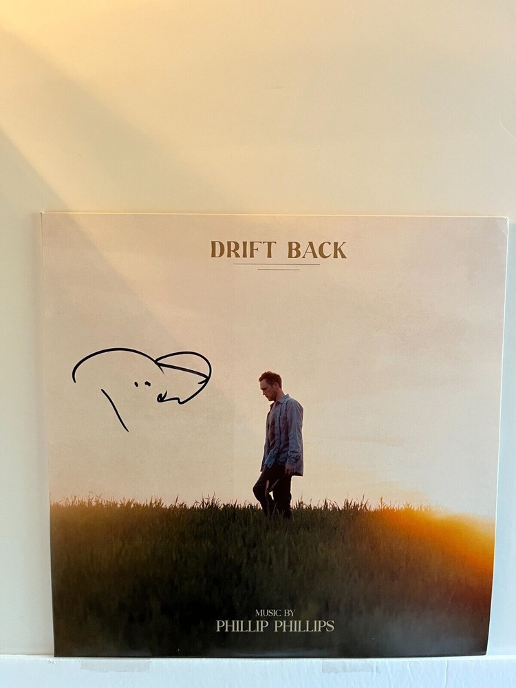 Autographed Drift Back LP signed by Phillip Phillips Vinyl  JSA certified