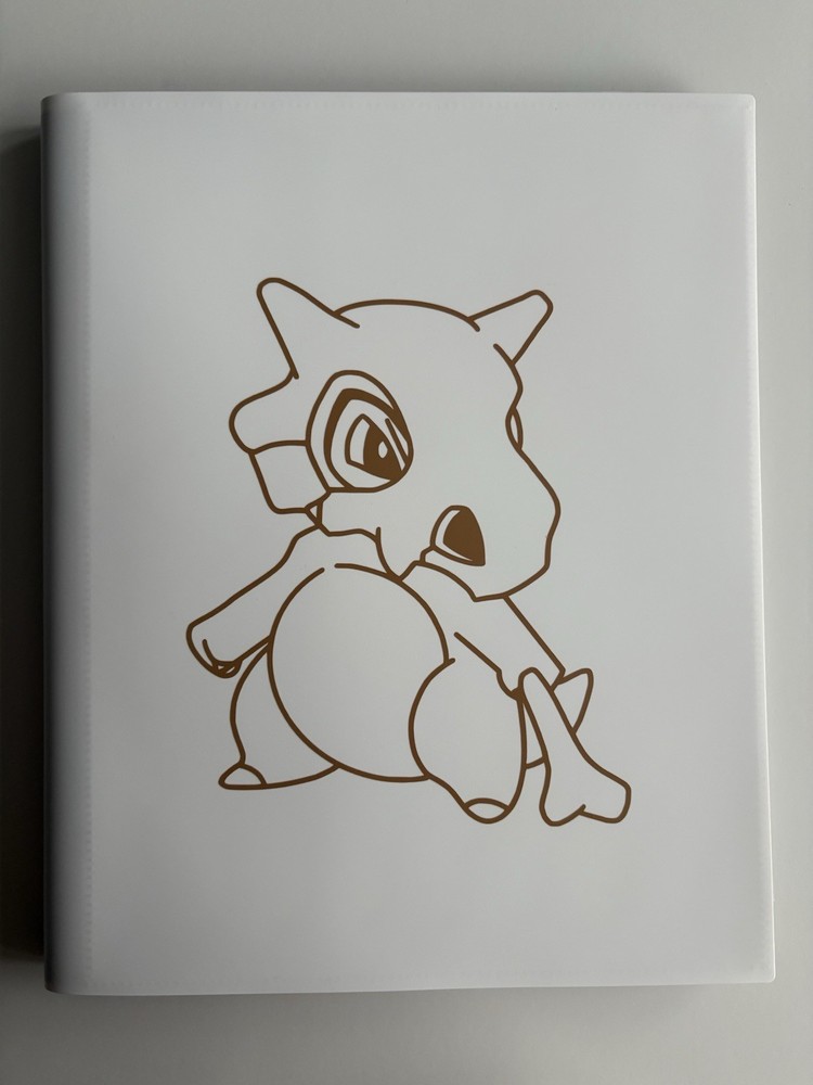 9 Pocket - Strap Binder - 360 Side Loading - White Cubone