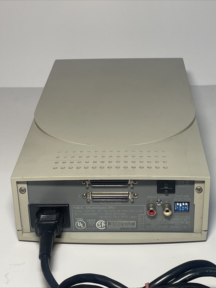 NEC CDR-600 MultiSpin 3x CD-ROM Tested And working No Caddy Read Description