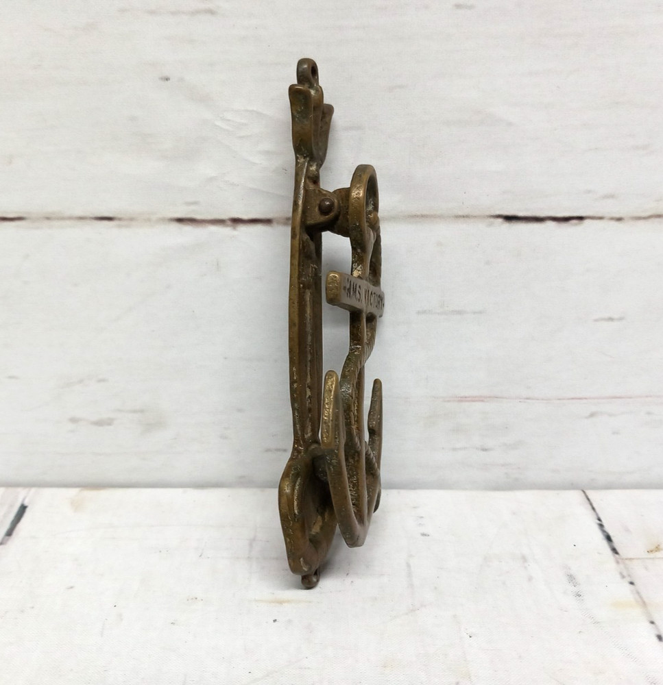 Ship Door Knocker Old Solid Brass H.M.S VICTORY Anchor