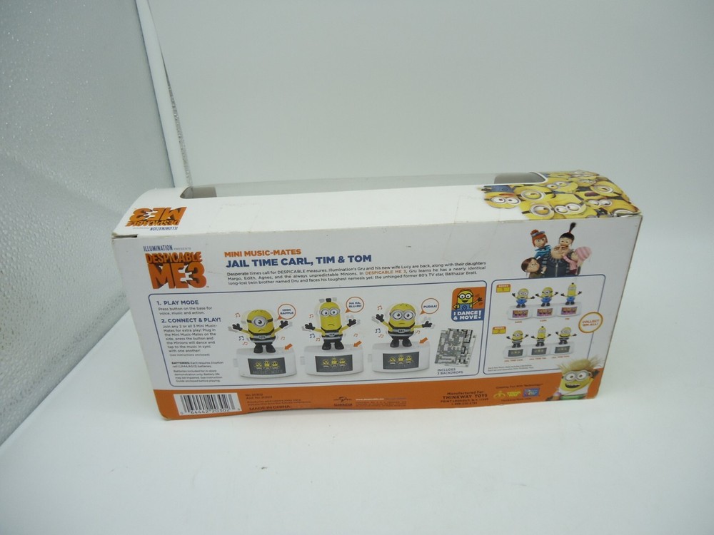 Despicable Me 3 Exclusive Mini Music-Mates Figure JAIL TIME CARL, TIM & TOM (CH)