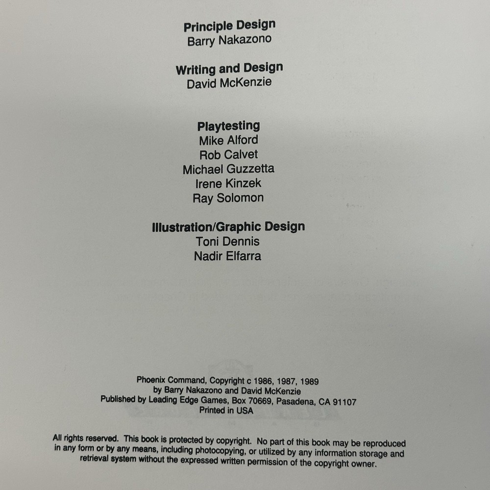 Leading Ed Phoenix Comma Advanced Rules for Small Arms Combat (2 SW (VG+