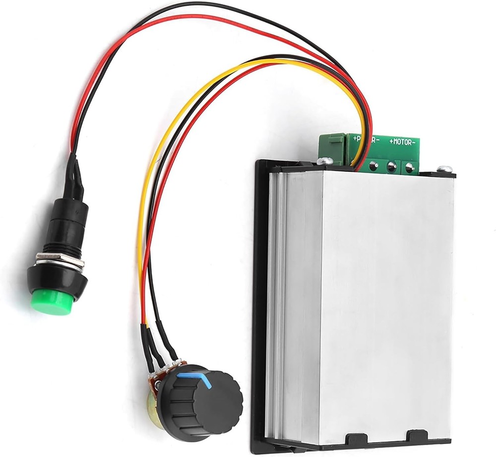 Versatile PWM DC Motor Speed Controller 6-60V with LED Display & Stepless Con...