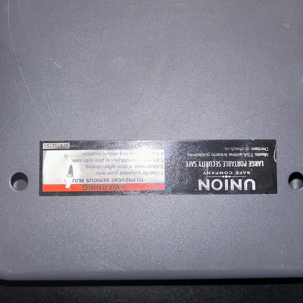 UNION Safe Company Large Portable Security Safe