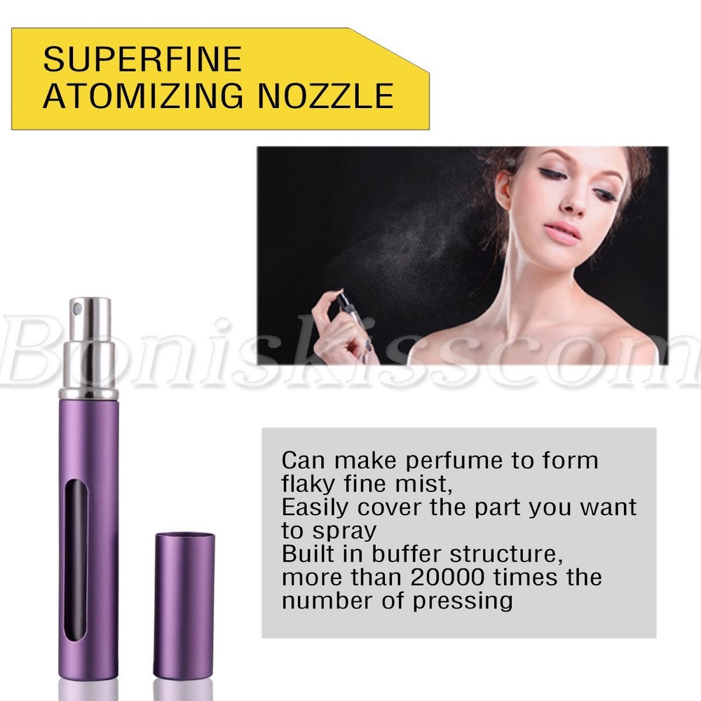 5pcs 5ml Portable Glass Refillable Perfume Atomizer Pump Spray Bottle(40 sets)