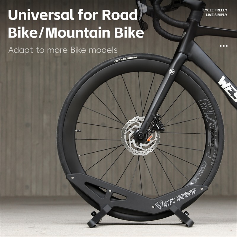 Adjustable Bicycle Stand Rack ABS MTB Road Bike Indoor Floor Parking Stand Black