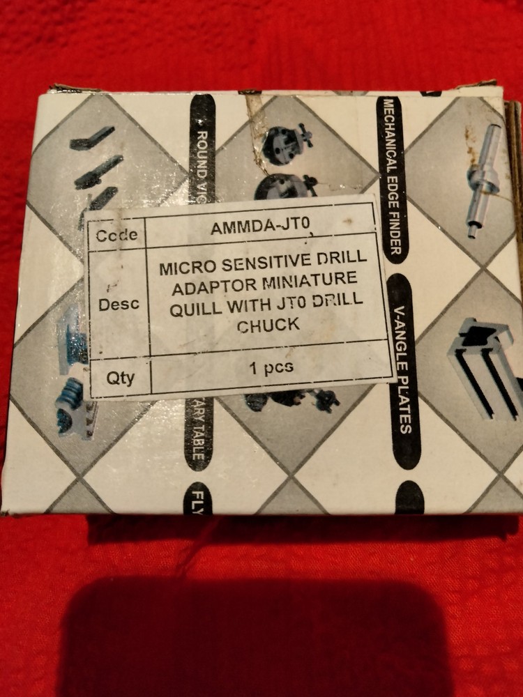 Micro Sensitive Drill Adapter Miniature Quill With JT 0 Drill Chuck