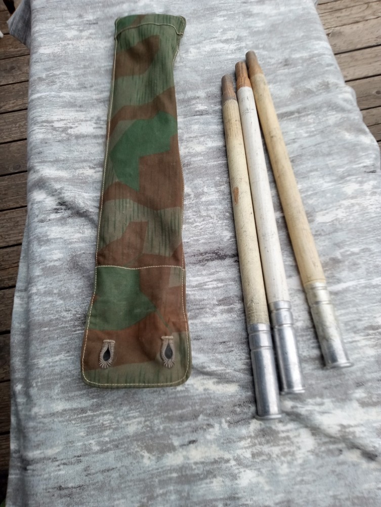 Swiss Army Pump Tent Polls with Case Splinter B Pattern