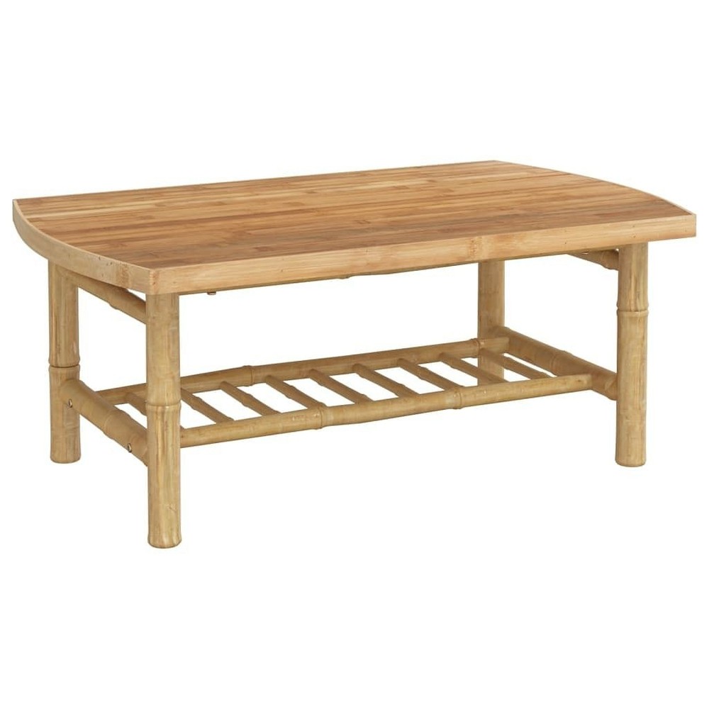 Garden Coffee Table Natural Bamboo Medium Durable