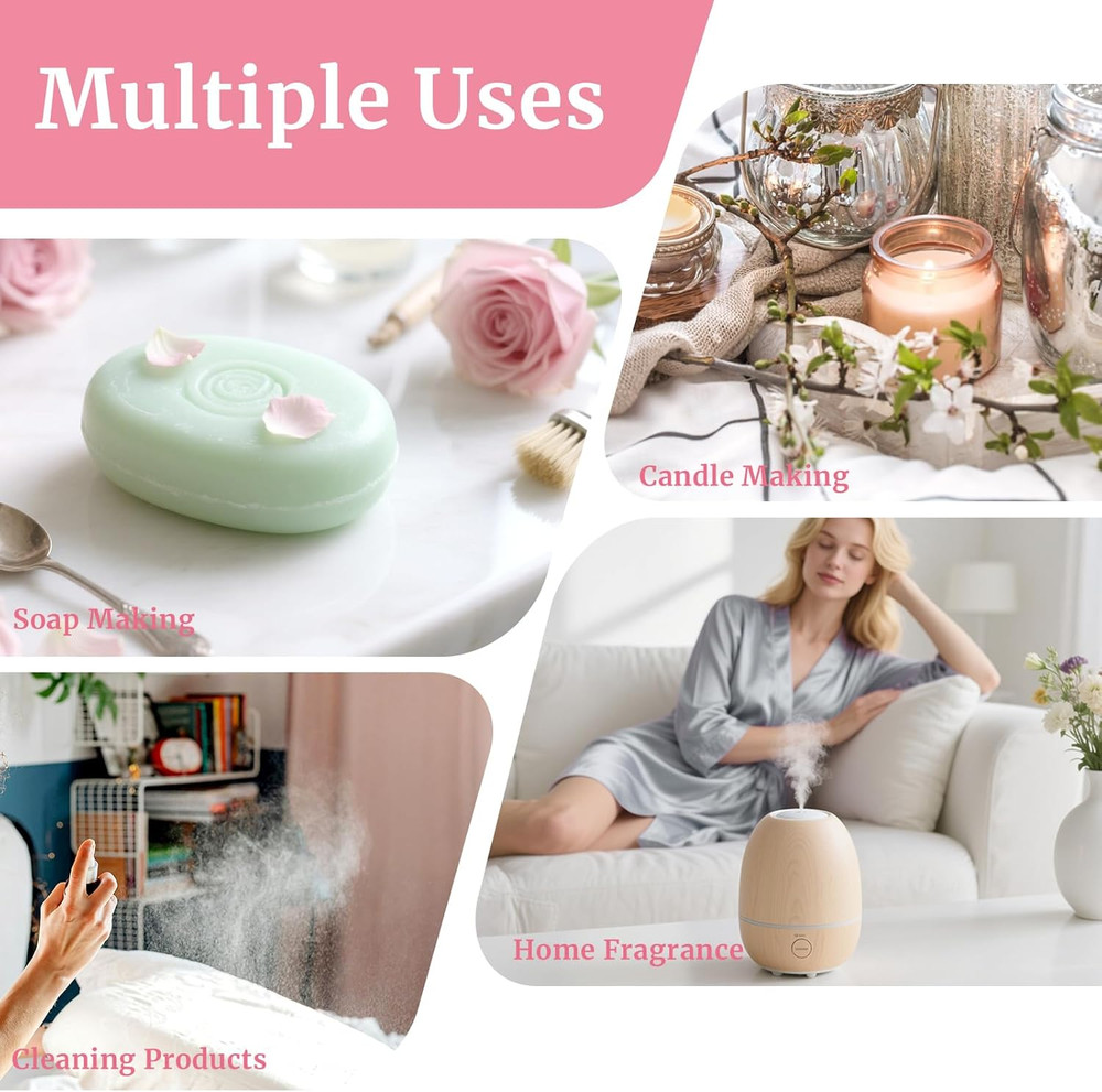 Floral Essential Oils Set for Diffusers, 6x10ml