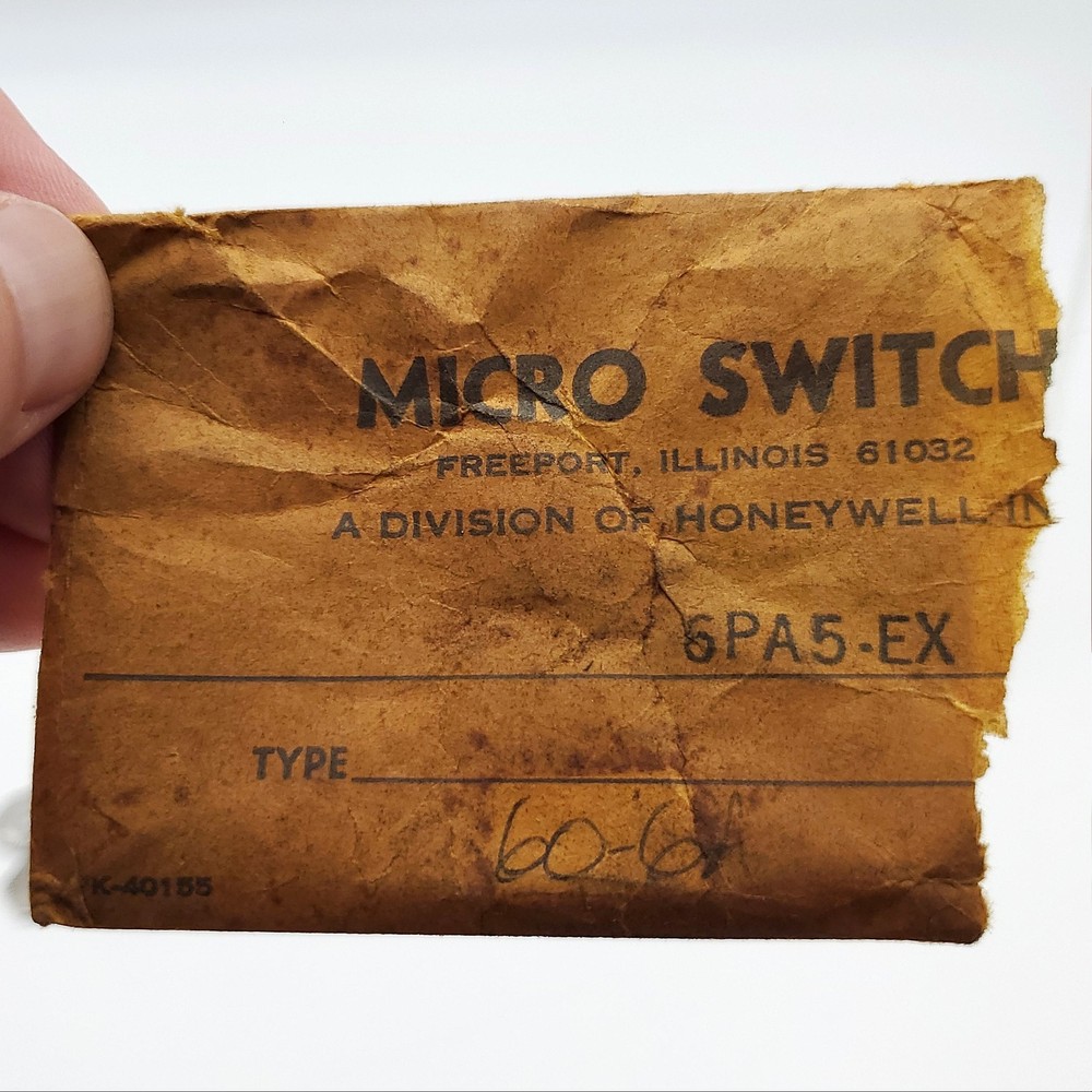 Honeywell 6PA5-EX Microswitch Replacement Assembly for Explosion Proof Switches