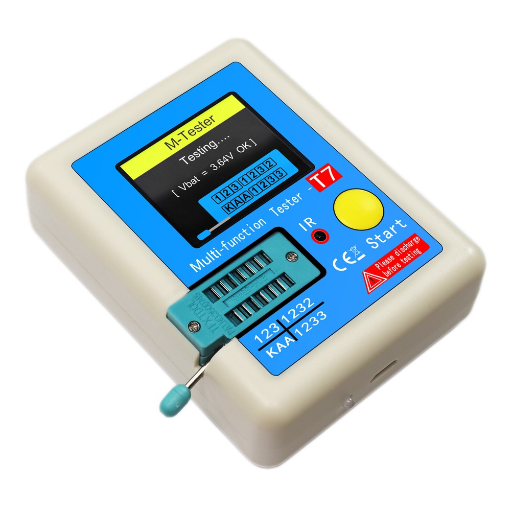 Transistor Meter -T7 Multi-Function Capacitance Resistance Tester Full O2V1