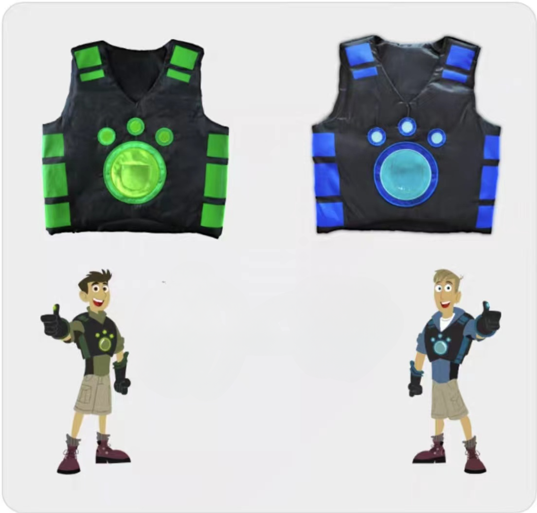 2 Styles Wild Kratts Creature Power Vest Super Power Suit Outdoor Cosplay Vest