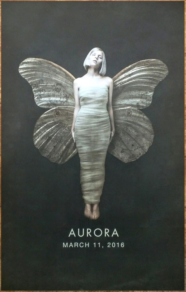 AURORA All My Demons Greeting Me Ltd Ed RARE Tour Poster +BONUS Indie Pop Poster