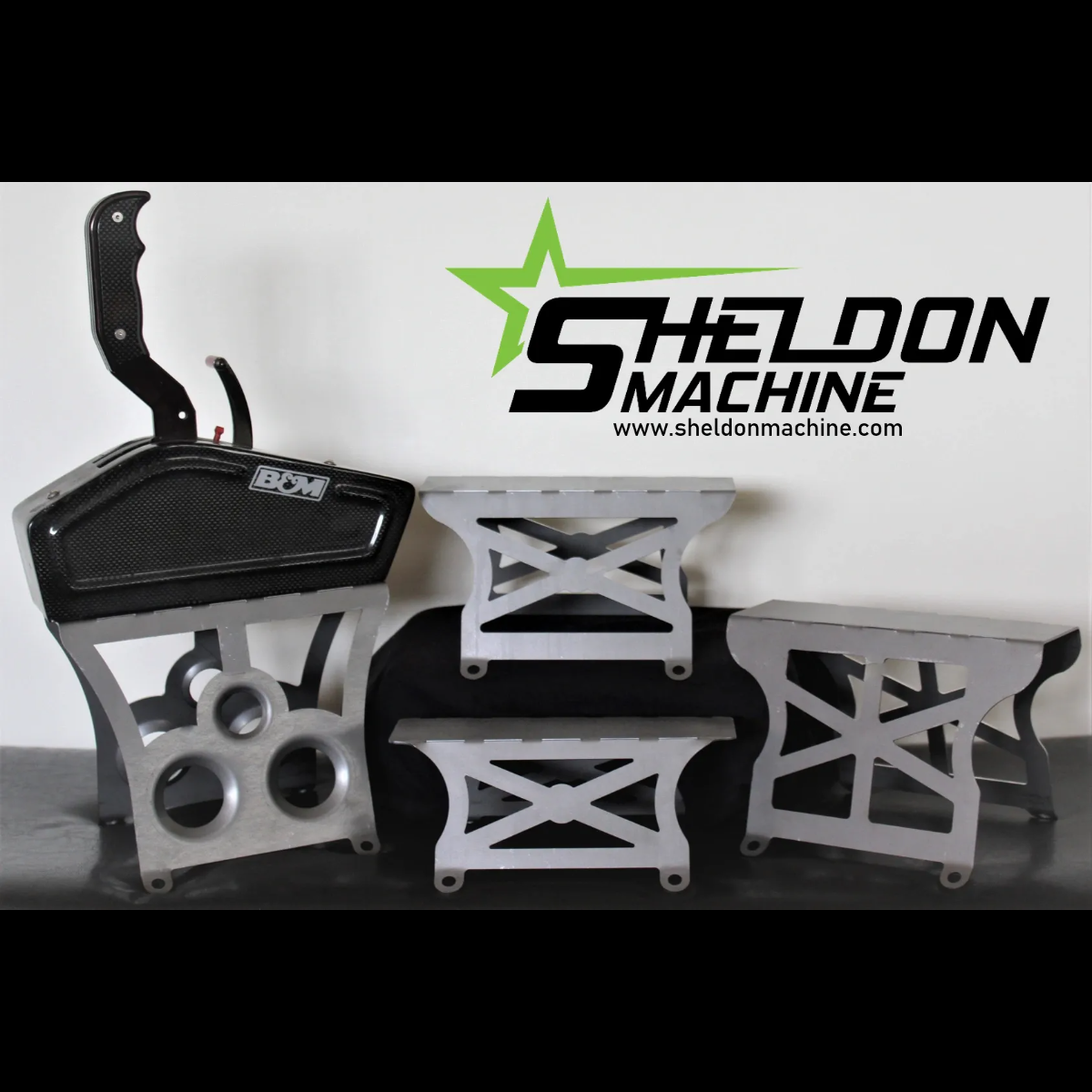 Sheldon Machine 5 in. Tall Tunnel Mount Shifter Stand | B&M, Hurst, TCI, etc.