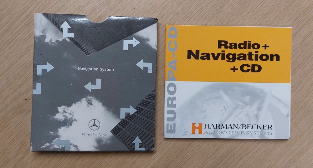 Mercedes, Porsche, Ferrari BECKER Sat Nav Disc, dated 2002