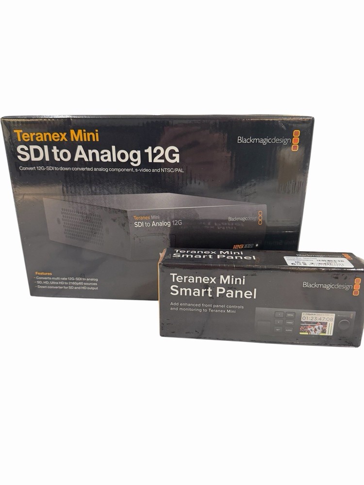 Blackmagic Teranex Mini 12G + Teranex Mini Smart Panel – New