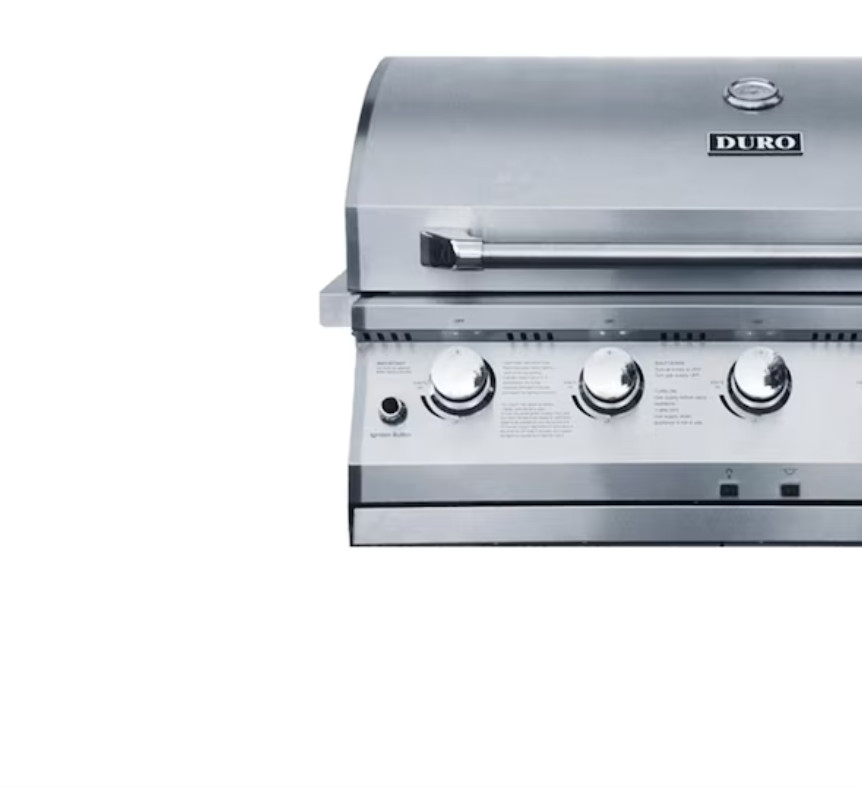 NXR 37 in Stainless Steel Built In Gas Grill 4 Burner Free Shipping