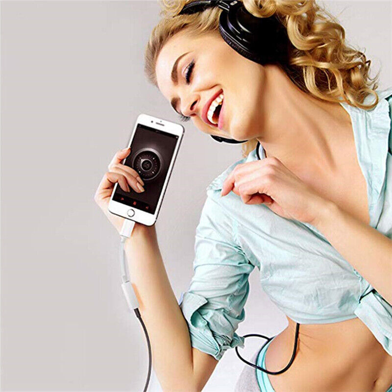 For iPhone Headphone lot Adapter Jack 8Pin to 3.5mm Aux Cord Dongle Converter