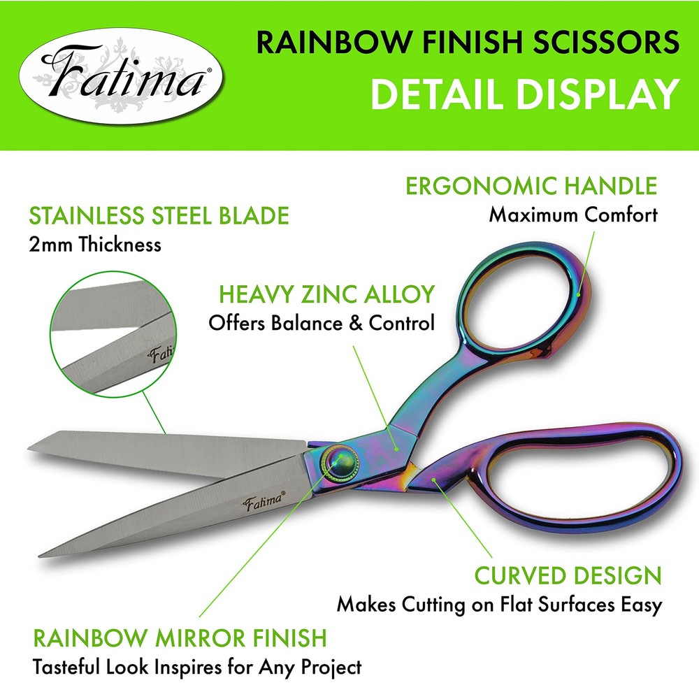 Heavy Duty Fabric Tailor Scissors 8.5 Inch Sharp Dressmaking Shears Tool