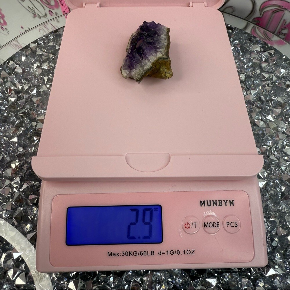 Amethyst Crystal Geode Cluster - Deep Purple
