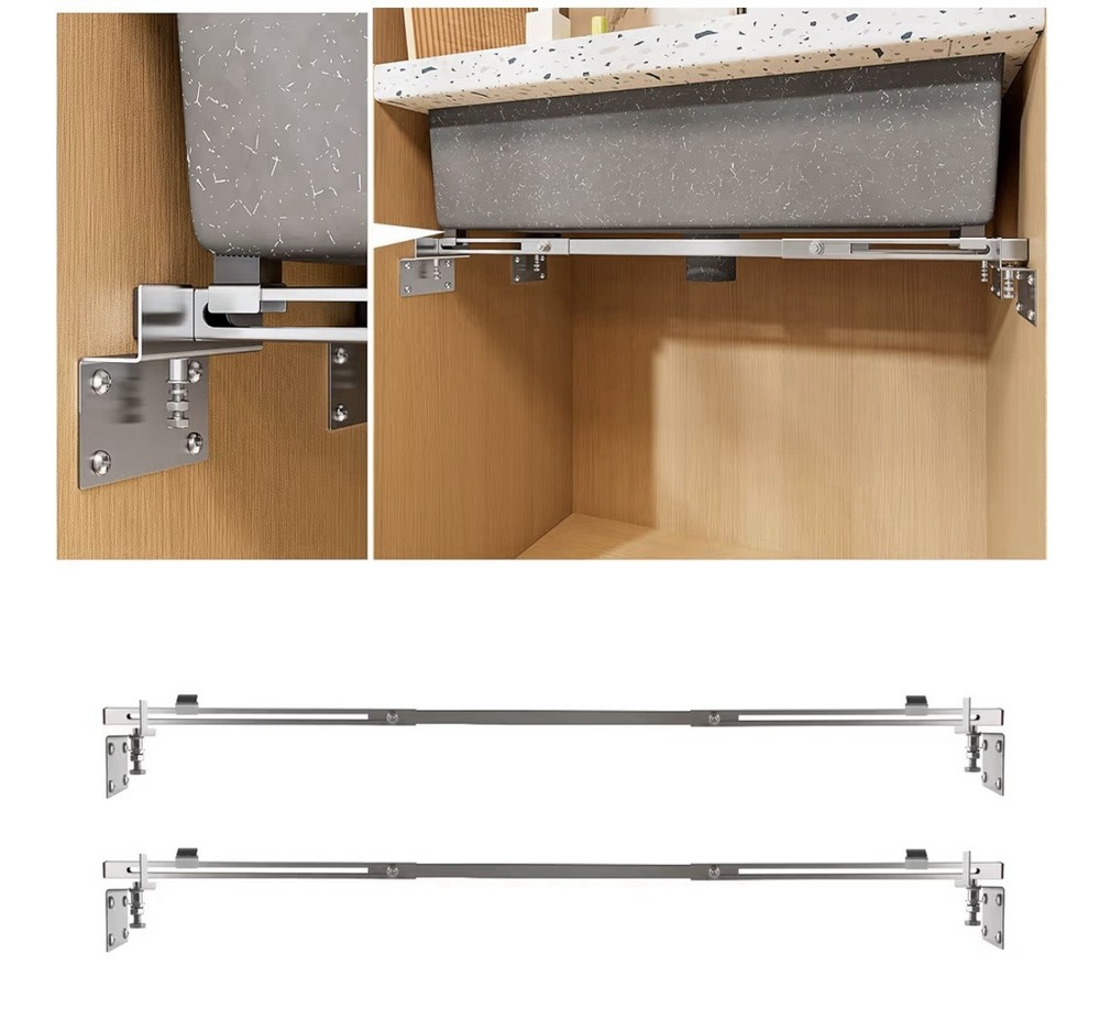 CPT-4 Undermount Sink Support Brackets Adjustable 36-51” Stainless Steel