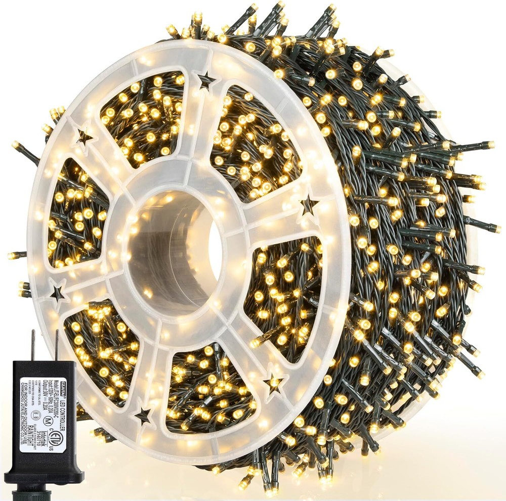 Multicolor 500LED Christmas String Lights 164ft Christmas Lights Waterproof
