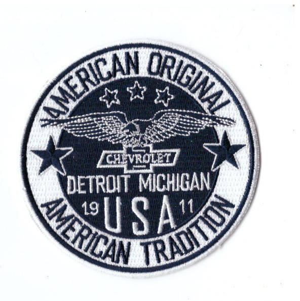 New 3 1/2" Chevrolet USA Iron on Patch Free Ship