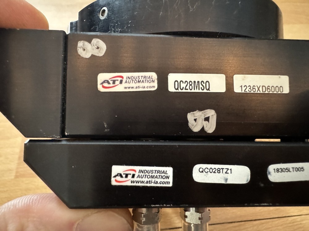 ATI SET TOOL & MASTER ROBOTIC QUICK CHANGE ADAPTERS QC028 & QC28 GOOD **