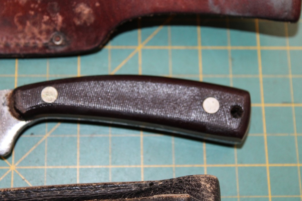 Schrade Old Timer 152 Knife & EZ Lap Diamond Sharpener W/ Sheaths