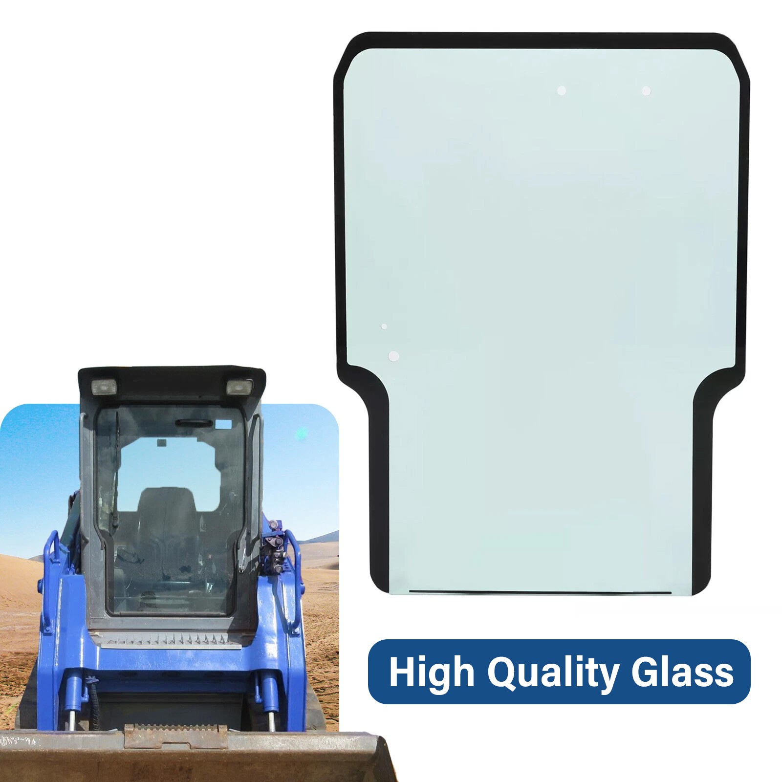 Clear Front Windshield Door Glass For Takeuchi TL8 TL10 TL130 TL150 #0880865301